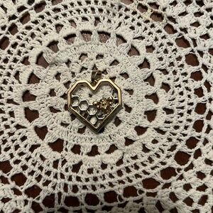 Silver and Gold Bee Pendant